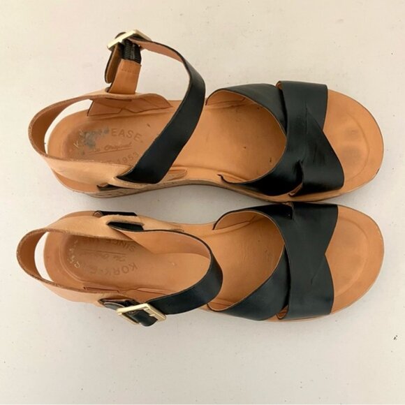 Kork-Ease Myrna Two-Tone Wedge Sandals - Picture 6 of 9